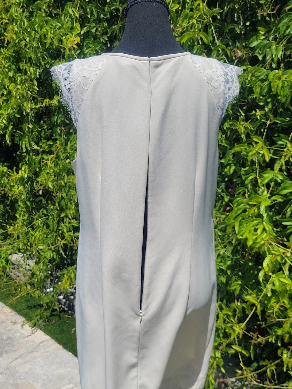 J. Crew Cream Women's Dress With Lace Sleeves Sz  10